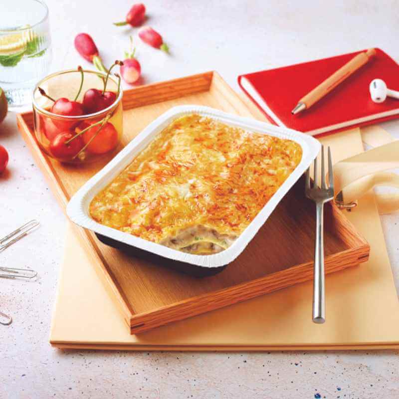 Lasagnes aux champignons et à l'emmental