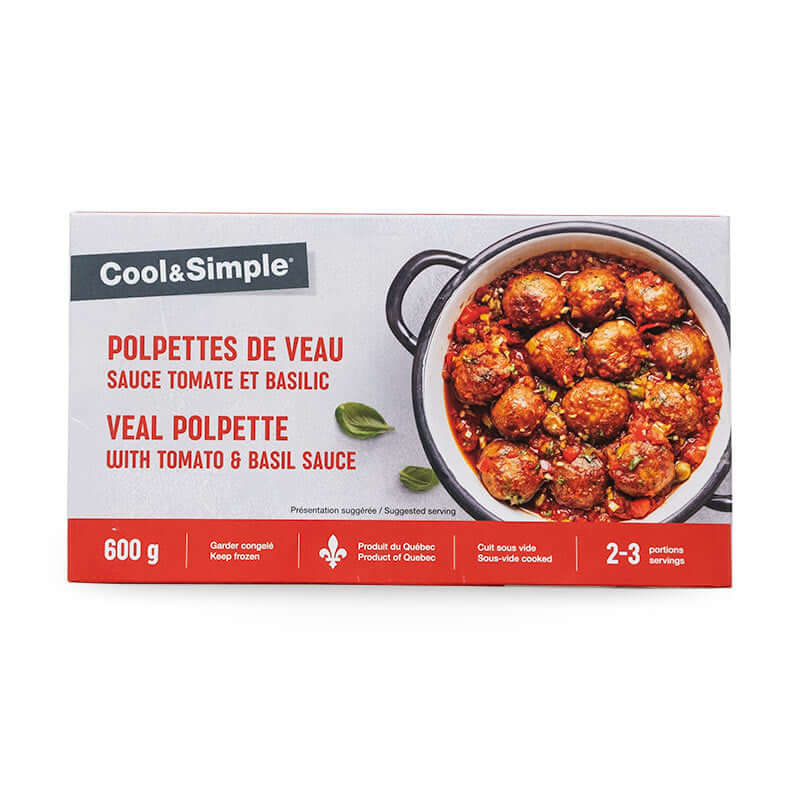 Veal Meatballs - Tomato Basil Sauce