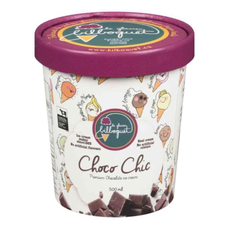 Crème glacée Choco-chic (chocolat noir 56%) (500ml)