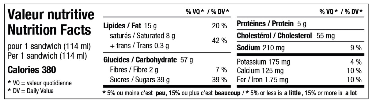 4 sandwiches crème glacée classique