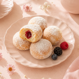 8 Mini Red Fruit Doughnuts