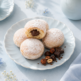 8 Mini Chocolate-Hazelnut Doughnuts