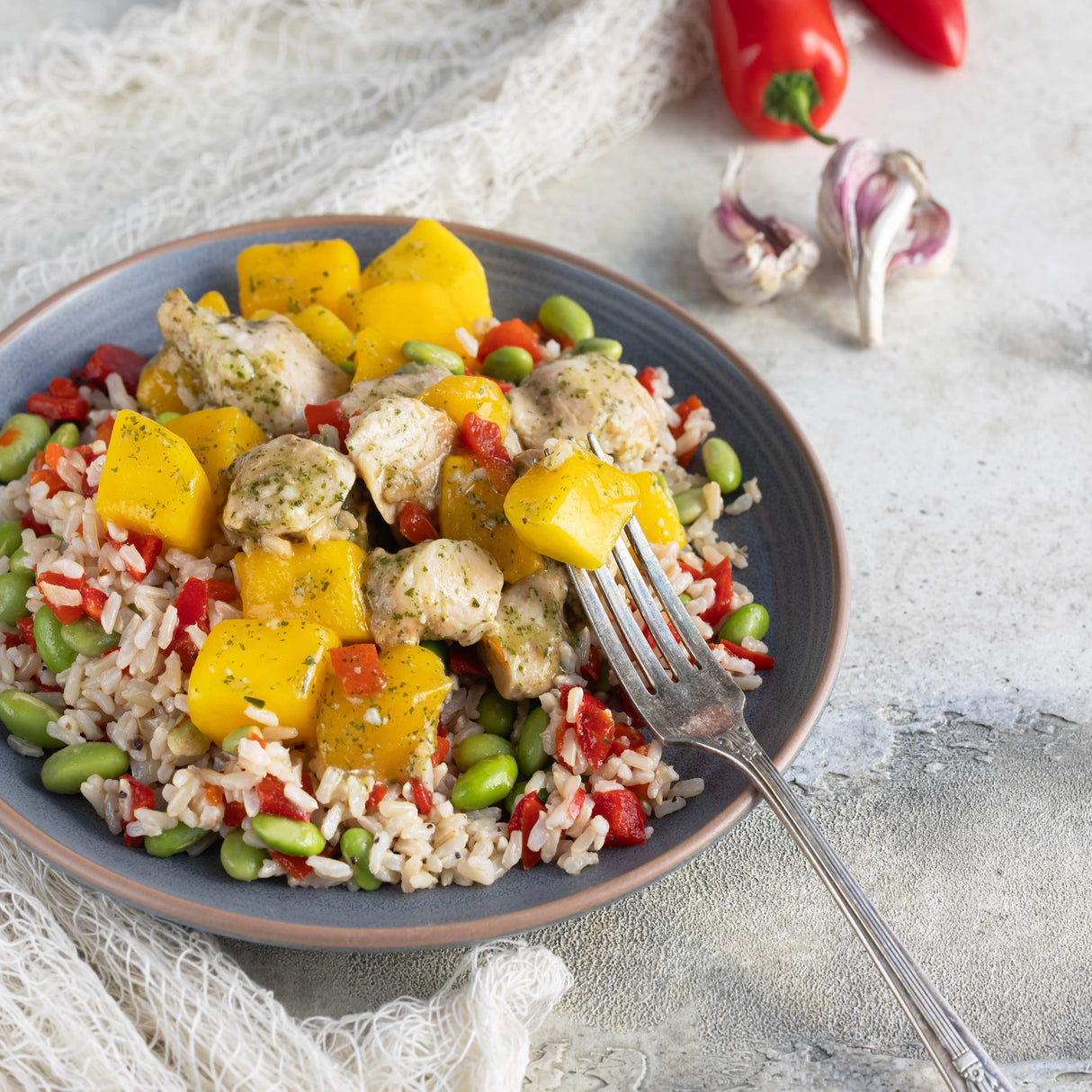 Poulet à la mangue