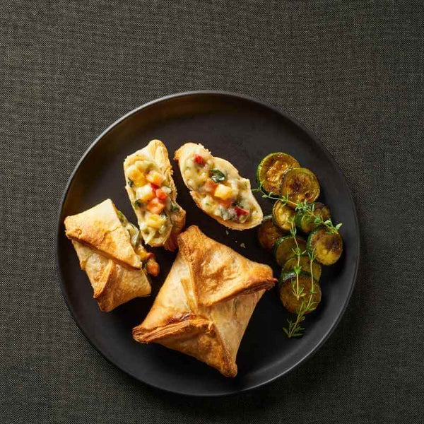 Cheese and Vegetable Puff Pastries