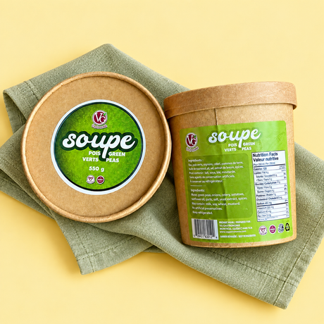 Soupe aux pois verts sans gluten