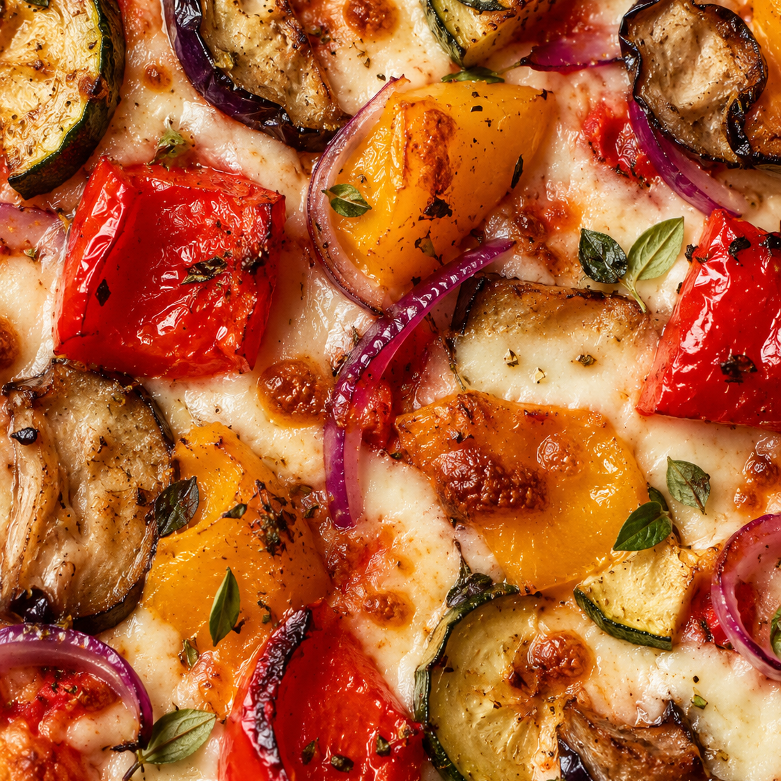 Pizza aux légumes du soleil
