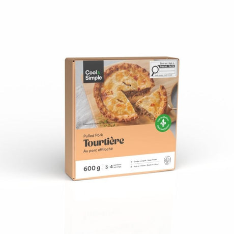 Tourtière au porc éffiloché