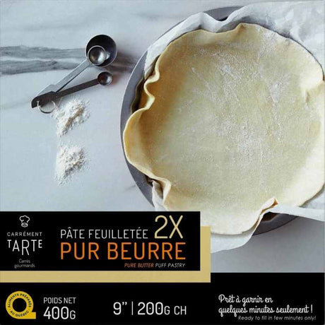 2 Pâtes feuilletées pur beurre 9po- 400g