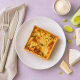 Quiche aux poireaux et brie