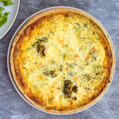 Broccoli and Cheddar Quiche