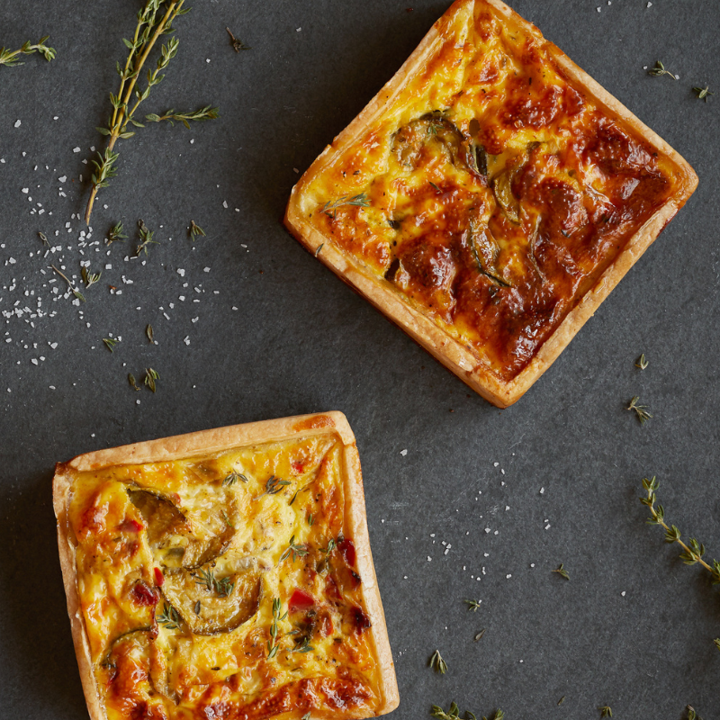 Quiche aux champignons et parmesan