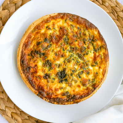 Quiche chèvre épinard (3/4 pers)