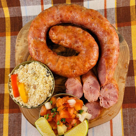 Saucisse brésilienne traditionnelle en rouleau (douce)