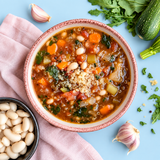 Soupe minestrone surgelée au quinoa en vente chez Cool&Simple