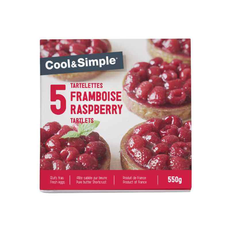 5 Raspberry Tartlets 