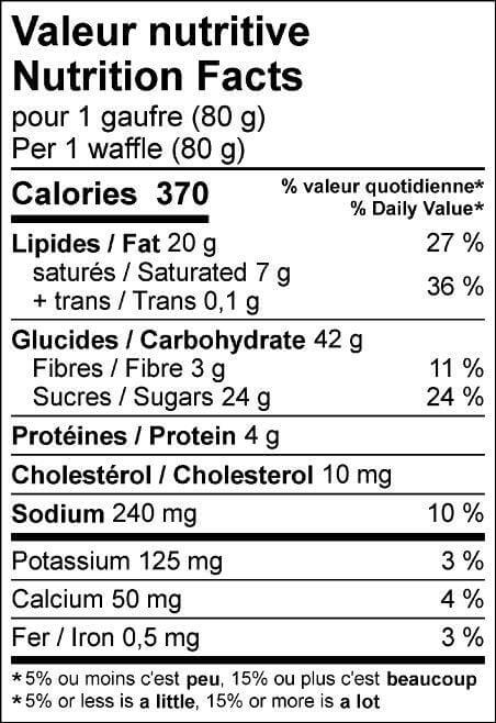 Gaufre fourrée chocolat