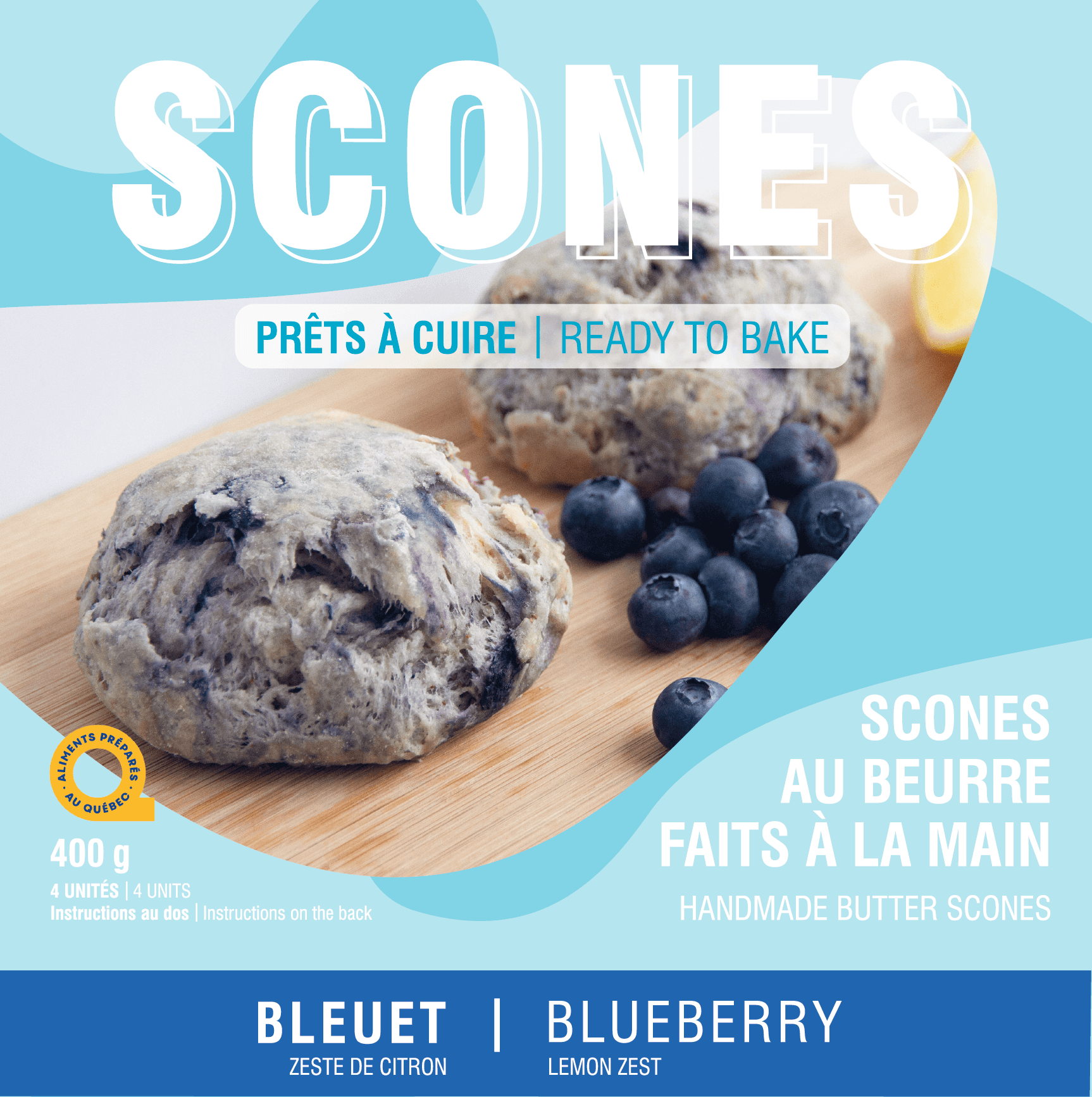 4 Blueberry Scones