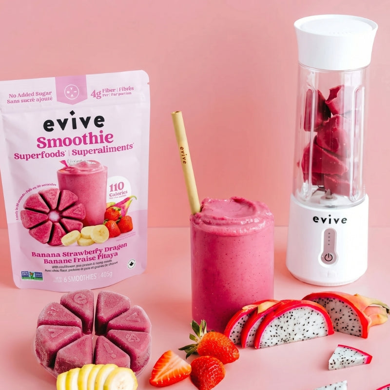Smoothie Superaliments Banane fraise pitaya