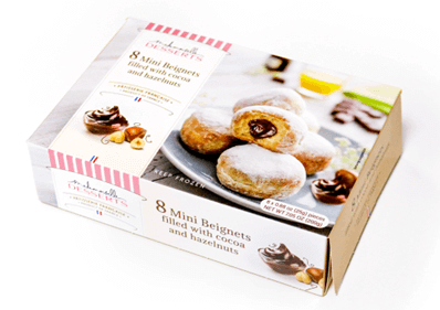 8 mini beignets chocolat noisette