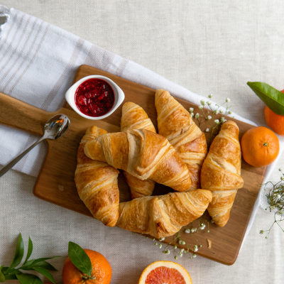 6 croissants pur beurre, prêts-à-cuire