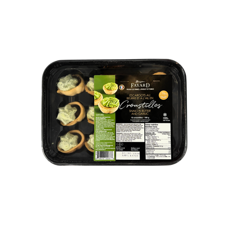 12 croustillants d'escargots