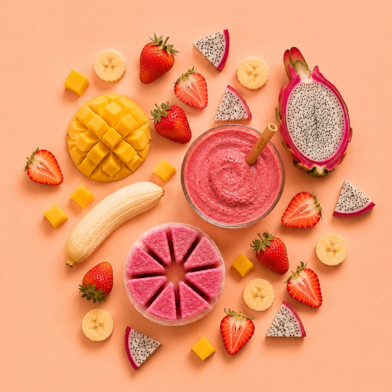 Smoothie Superaliments Banane fraise pitaya