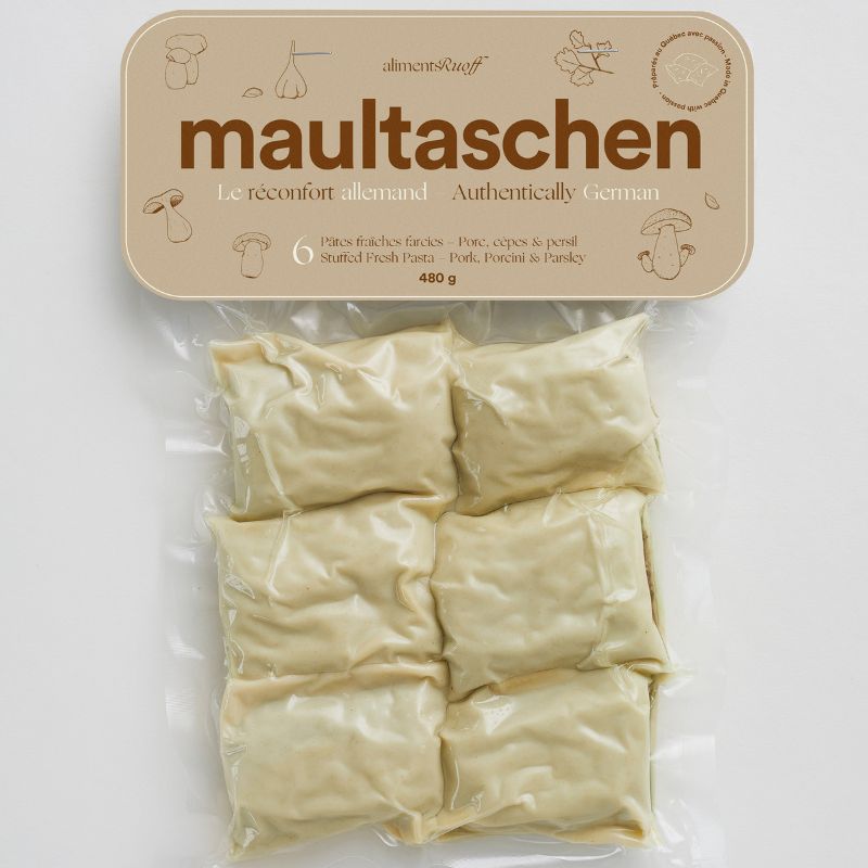 Pork, Mushrooms and Parsley Maultaschen