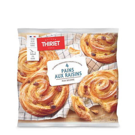 4 pains aux raisins 520 g