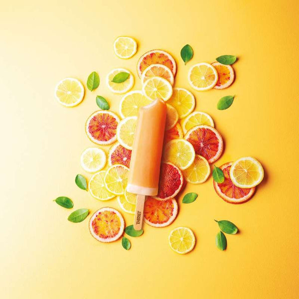 6 Lemon and Blood Orange Sorbet Sticks
