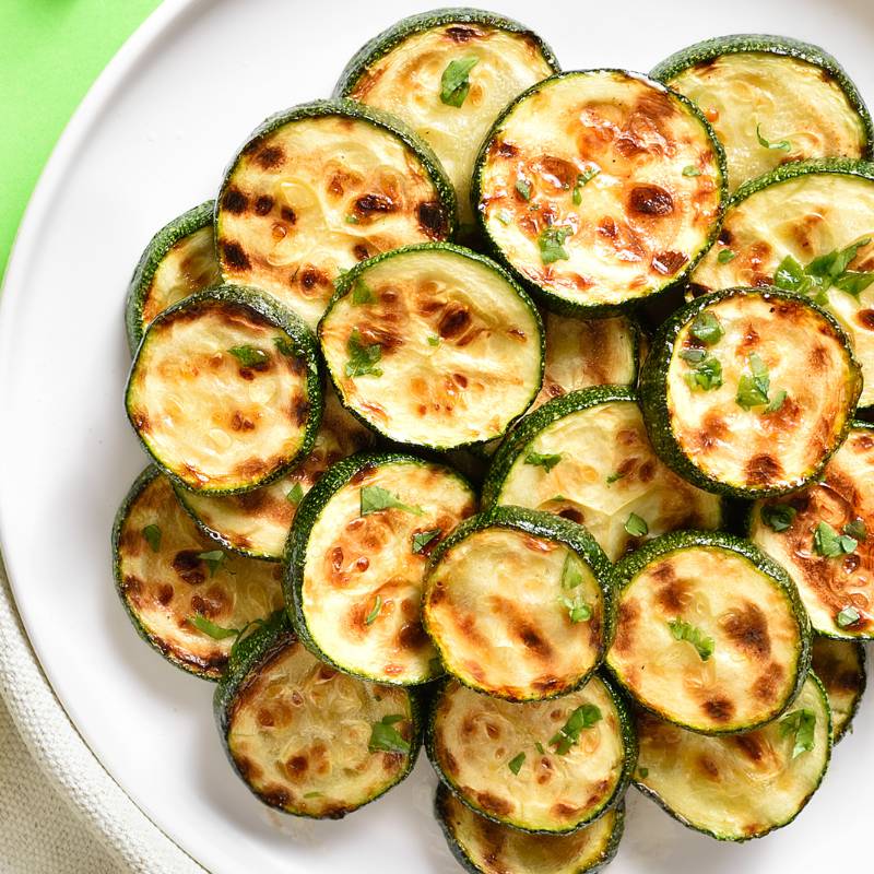 Crispy Zucchini Slices Easy Oven Baked Zucchini Chips Vegan Simple