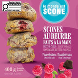 Scones framboise et chocolat noir