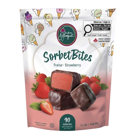 Bouchées sorbet fraise