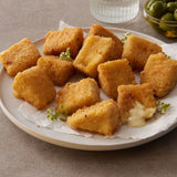 Triangles de brie panés