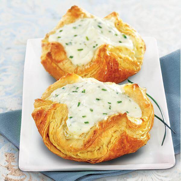 4 Boursin Cheese Pastry Baskets