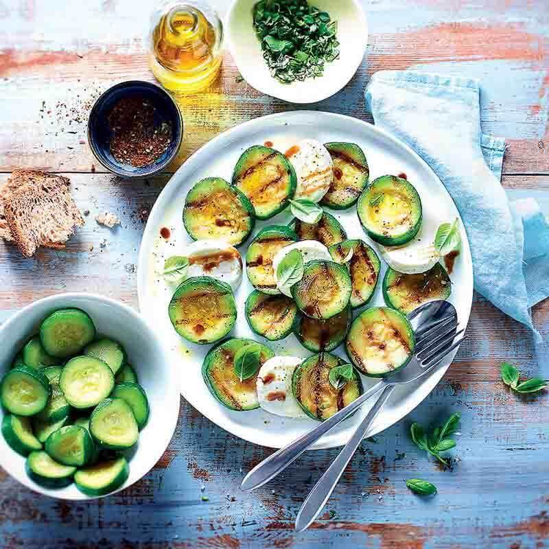 Rondelles de courgette verte