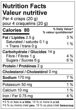 Craquelins canneberge et graines de citrouille