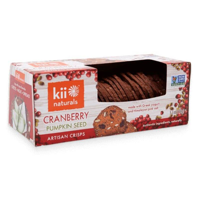 Craquelins canneberge et graines de citrouille