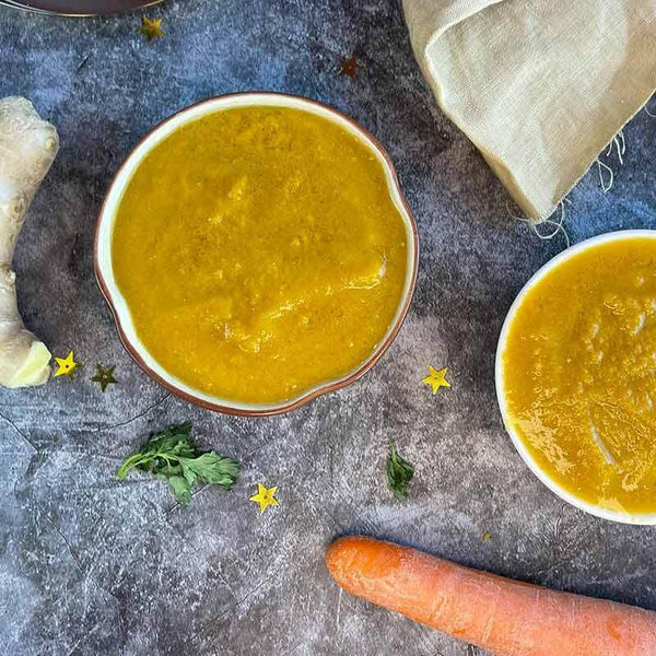 Potage carotte gingembre sans gluten