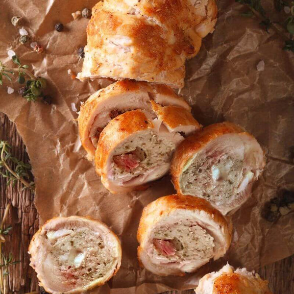 Quebec Chicken Stuffed with Cheese and Bacon (3-4 serv.)