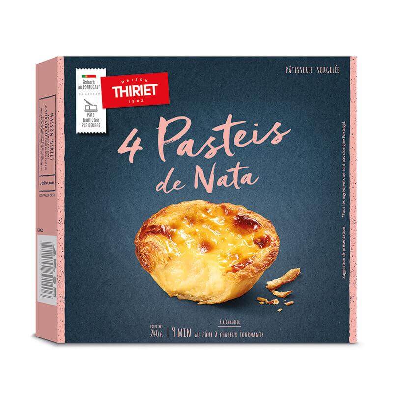 4 Portuguese Custard Tarts (Pasteis de Nata)
